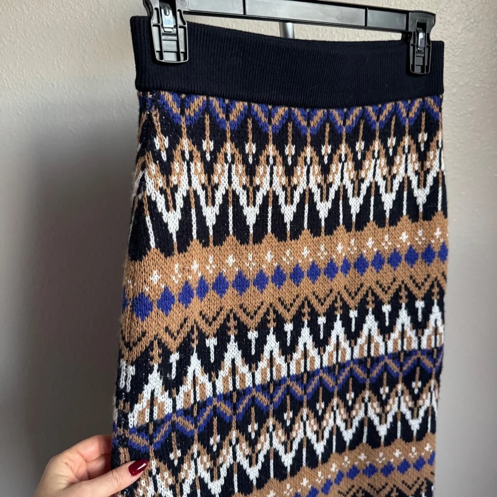 Anthropologie Saoirse Sweater Ornament Midi Skirt Sz SP